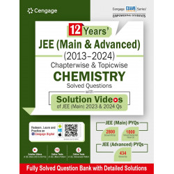 OLD 12 YRS' JEE (MAIN & ADV) (2013-24) CH-WISE T-WISE CHEM SOL Q book by Cengage India