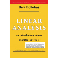 LINEAR ANALYSIS ,2ND EDITION book by Bella Bollabas