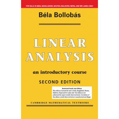 LINEAR ANALYSIS ,2ND EDITION book by Bella Bollabas