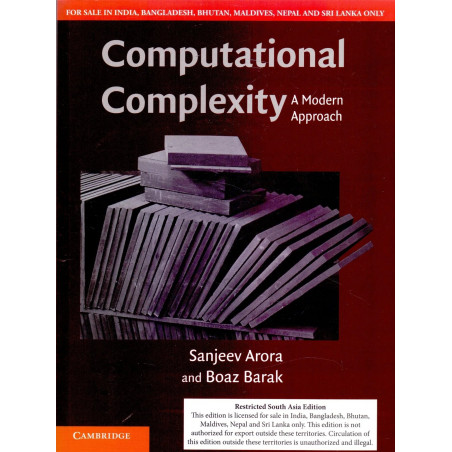 Computational Complexity (South Asia edition) book by Sanjeev Arora