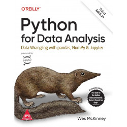 Python for Data Analysis: Data Wrangling with pandas, NumPy, and Jupyter, Third Edition (Grayscale Indian Edition) book by W…