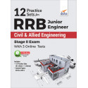 12 Practice Sets for RRB Junior Engineer Civil & Allied Engineering Stage II Exam with 3 Online Tests book by Disha Experts
