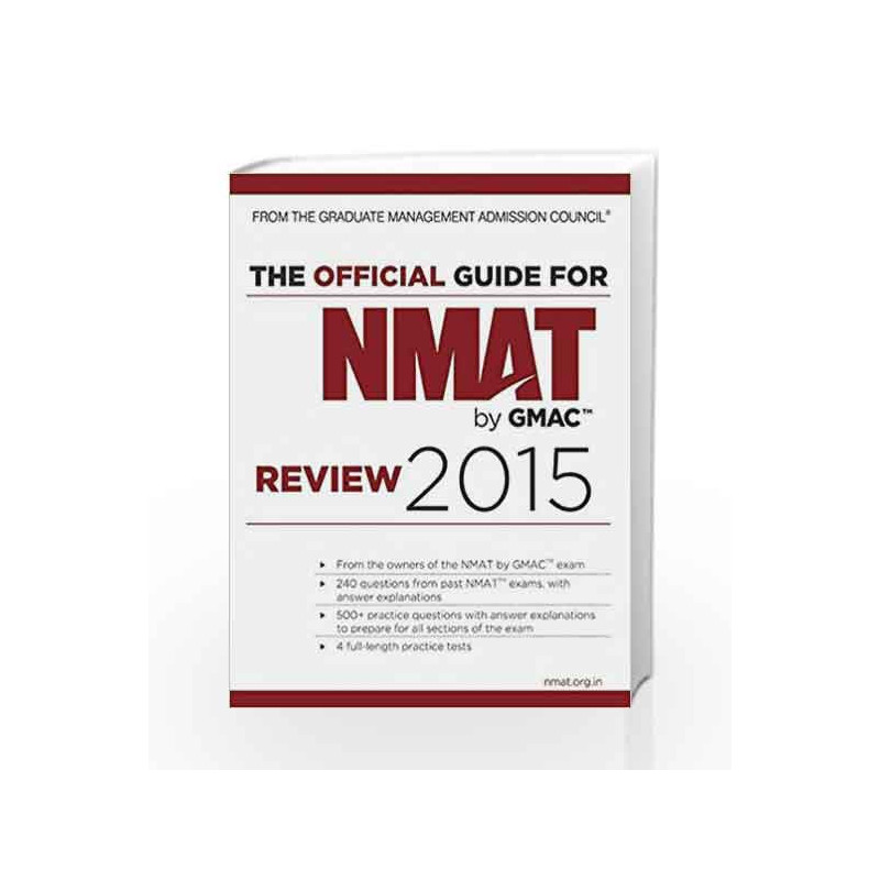 The Official Guide for NMAT by GMAC Review 2015 by GMAC Book-9788126557158