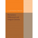 Elementary Differential and Integral Calculus book by G. Lewingdon Parsons