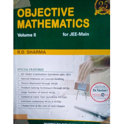 Objective Mathematics For JEE Main Vol 2 By RD Sharma Second Hand & Used Book (S) SKU: 9788194476566 book by JEE