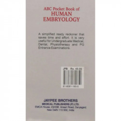 ABC POCKET BOOK OF HUMAN EMBRYOLOGY book by Arunachalam - Back Cover