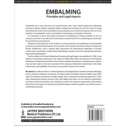 EMBALMING: PRINCIPLES AND LEGAL ASPECTS book by ML Ajmani, and outcome of the National Wo The first edition of the book Emba… -