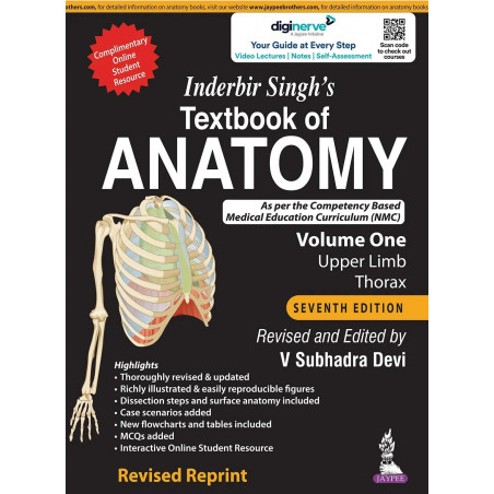 INDERBIR SINGH’S TEXTBOOK OF ANATOMY (VOLUME 1: UPPER LIMB AND THORAX) book by V Subhadra Devi