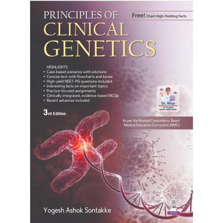 Principles of Clinical Genetics, 3/E for MBBS 1st Year Students and NEET PG Aspirants | Free High-Yielding Facts Chart, Kary…