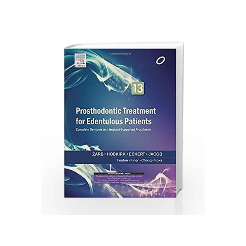 Prosthodontic Treatment for Edentulous Patients by Zarb Book-9788131233467