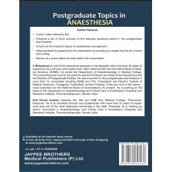Postgraduate topics in Anaesthesia book by Mahadevan - Additional Image 3