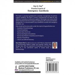 Step by Step Practical Aspects of Emergency Anesthesia book by Paul Arun Kumar - Back Cover