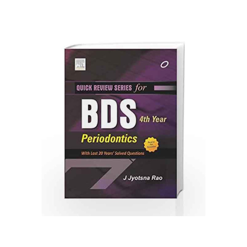 Quick Review Series for BDS 4th Year: Periodontics by Rao Book-9788131237328