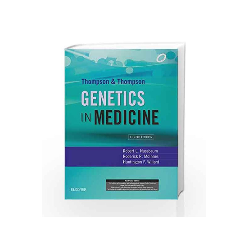 Thompson & Thompson Genetics in Medicine by Robert. L. Nussbaum Book-9788131243145