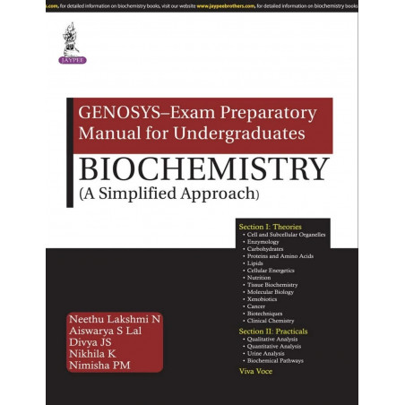 GENOSYS – Exam Preparatory Manual for Undergraduates: Biochemistry (A Simplified Approach) book by Lakshmi N Neethu