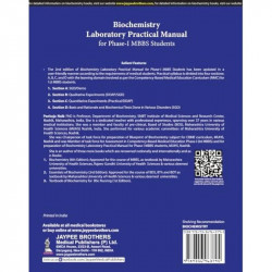 Biochemistry Laboratory Practical Manual for Phase-I MBBS Students, 2/E | Competency-Mapped Practical Record Book with 32 Ex… -