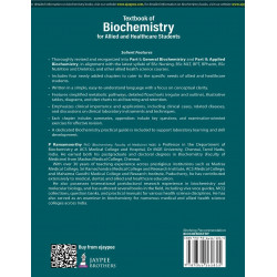 Textbook of Biochemistry for Allied and Healthcare Students, 3/E for BSc Nursing, MLT, BPT and BPharm Students | 40-Chapter… - A