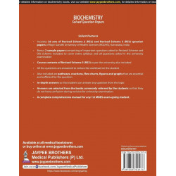 Biochemistry Solved Question Papers book by Yatiraj Singi - Back Cover