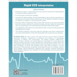 RAPID ECG INTERPRETATION book by M Gabriel Khan, and prescribe for patients with cardiovascular problems. It is for clinicia… -