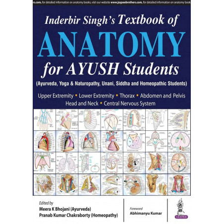 INDERBIR SINGH'S TEXTBOOK OF ANATOMY FOR AYUSH STUDENTS book by Bhojani Meera K