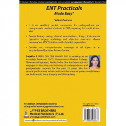 ENT Practicals Made Easy book by Sujatha S - Back Cover