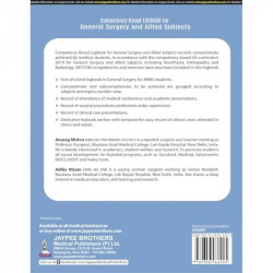 Competency Based Logbook for General Surgery and Allied Subjects for MBBS Students | As per CBME Curriculum (NMC) | Records… - A