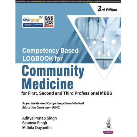 Competency Based Logbook for Community Medicine, 3/E for 1st, 2nd and 3rd Professional MBBS | Skill Competency Record with F…