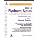 Platinum Notes (Vol. 3) Surgical Sciences 2015-16 book by Hassan Ashfaq Ui - Back Cover