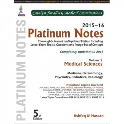 Platinum Notes (Vol. 2) Medical Sciences 2015-16 book by Hassan Ashfaq Ui - Back Cover
