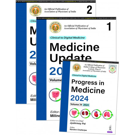 Medicine Update 2024 (2 Volumes) with Progress in Medicine 2024 book by Milind Y Nadkar, Jyotirmoy Pal
