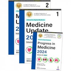 Medicine Update 2024 (2 Volumes) with Progress in Medicine 2024 book by Milind Y Nadkar, Jyotirmoy Pal - Back Cover
