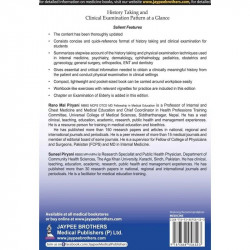 HISTORY TAKING AND CLINICAL EXAMINATION PATTERN AT A GLANCE book by Rano Mal Piryani & Suneel Piryani, general guidelines on… -