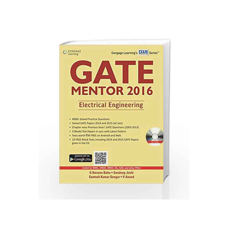 GATE Mentor 2016: Electrical Engineering by G. Naveen Babu Book-9788131527900