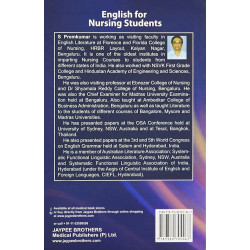 ENGLISH FOR NURSING STUDENTS book by Premkumar - Back Cover