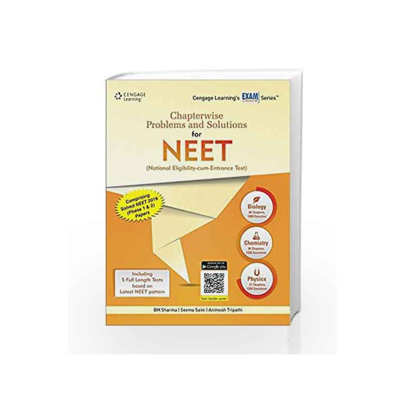 Chapterwise Problems and Solutions for NEET (National Eligibility Entrance Test) by B.M. Sharma Book-9788131532560