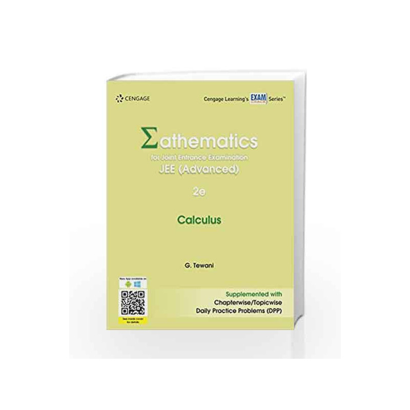 Mathematics for Joint Entrance Examination JEE (Advanced): Calculus by G. Tewani Book-9788131533895