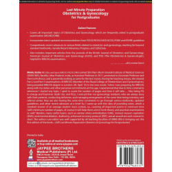 LMP LAST MINUTE PREPARATION OBSTETRICS & GYNECOLOGY FOR POSTGRADUATES book by Mridu Sinha - Additional Image 3