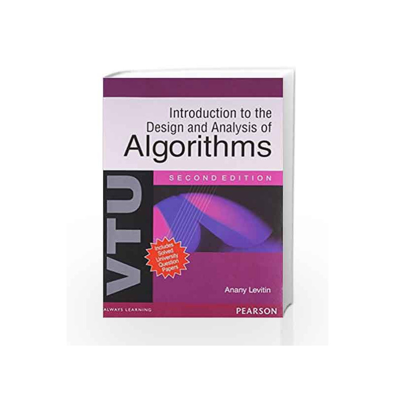 Introduction to Design and Analysis of Algorithms by Anany Levitin Book-9788131758953