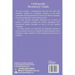 ORTHOPEDIC RESIDENCY GUIDE book by Mazloom - Back Cover