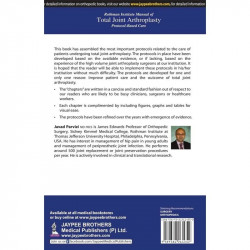 ROTHMAN INSTITUTE MANUAL OF TOTAL JOINT ARTHROPLASTY PROTOCOL-BASED CARE book by Javed Parvizi, William J Hozack - Back Cover