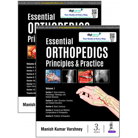 Essential Orthopedics: Principles & Practice (2 Vols Set), 3/E for Orthopedic Postgraduates (MS/DNB) | 2500+ Illustrations w…