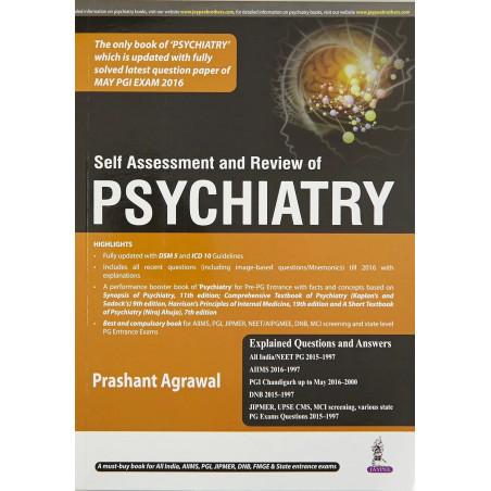 SELF ASSESSMENT AND REVIEW OF PSYCHIATRY (PGMEE) book by Prashant Agrawal