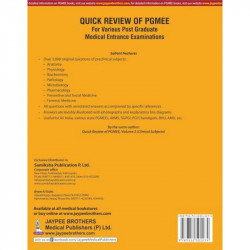 QUICK REVIEW OF PGMEE VOL.1 FOR VARIOUS P.G.MED.ENT.EXA. book by Sharad Chandra - Additional Image 4