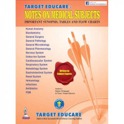 Target Educare’s Notes on Medical Subjects book by Rajeev Chitguppi - Back Cover