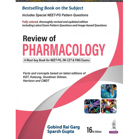 Review of Pharmacology book by Gobind Rai Garg, Sparsh Gupta