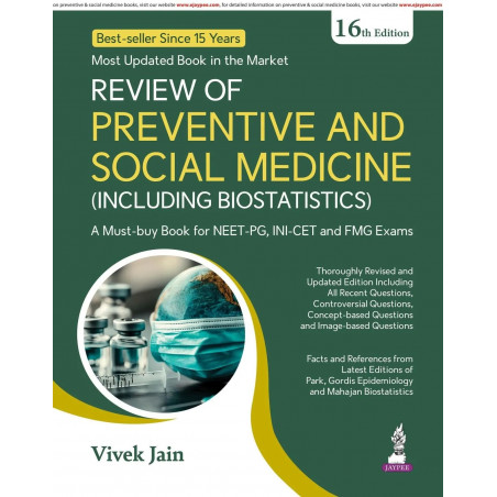 Review of Preventive and Social Medicine (Including Biostatistics), 16/E - A must have PSM book for NEET PG, INI-CET and FMG…