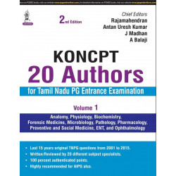 KONCPT: 20 Authors for Tamil Nadu PG Entrance Examination (Volume I) (POD) book by R. Rajamahendran