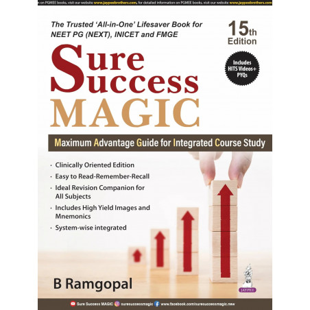 Sure Success MAGIC, 15/E for NEET PG, INI-CET & FMGE Aspirants | Maximum Advantage Guide for Integrated Course Study | Cover…