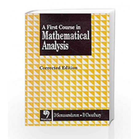 a first course in mathematical analysis somasundaram pdf download