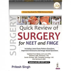 QUICK REVIEW OF SURGERY book by Pritesh Singh - Back Cover